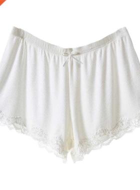 Women Lace Solid Safety Short Pants Lingerie Shorts Women&am