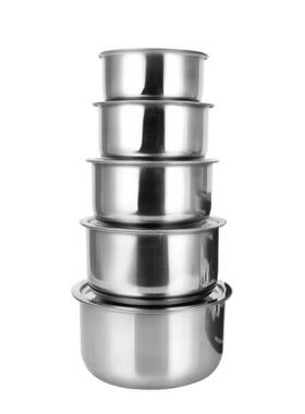 Stainless Steel Soup Pot Stock Pot Set with Lid Kitchenware