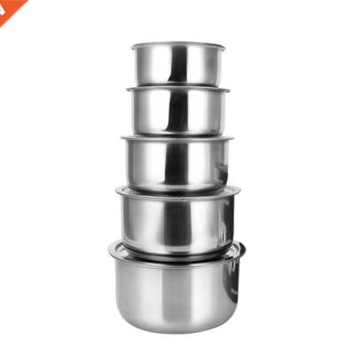 Stainless Steel Soup Pot Stock Pot Set with Lid Kitchenware