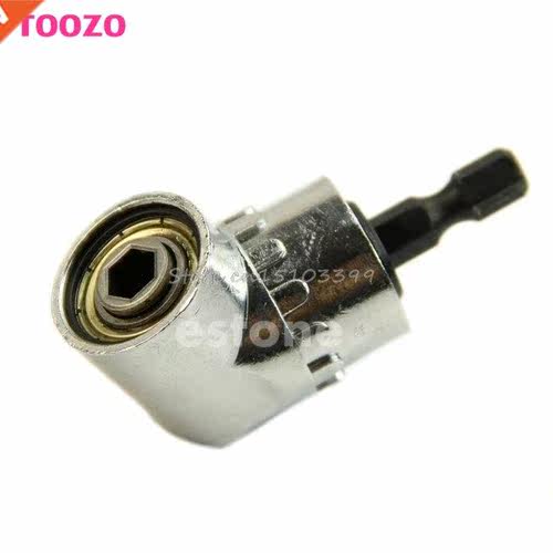 1Pc 1/4 Adjustable 105 degrees Hex bit Angle Driver Screwdr