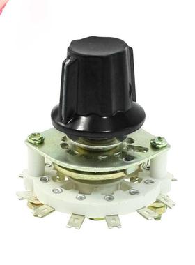 1P11T Band Channel Ceramic Rotary Switch Selector w Handle