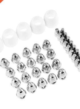 45Pcs P80 Electrode Tips 1.3 Nozzle Shield Cup for P-80 Plas