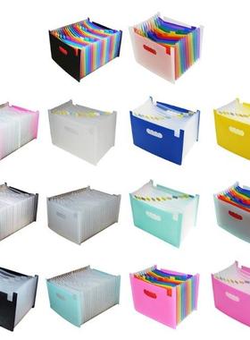 1Pc Multi-layer A4 Document Standing Accordions File Folder