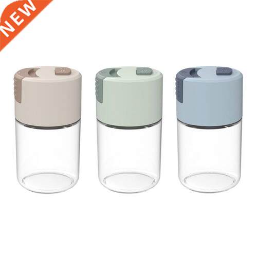 Measurable Spice Dispenser Organizer Salt Glass Seasoning Bo