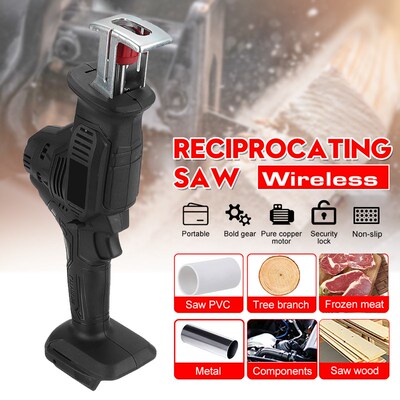 18V Cordless Reciprocating Saw Metal Wood Cutting Machine Po