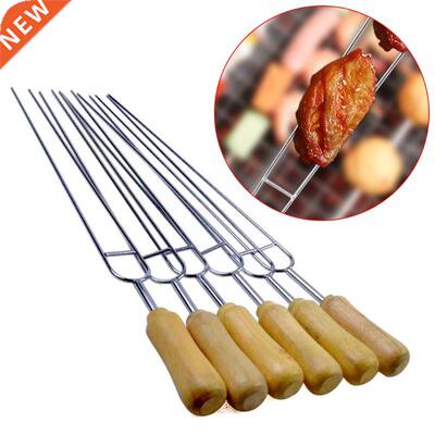 6pcs Stainless Steel U-Shaped Barbecue Brazing Fork Needle G