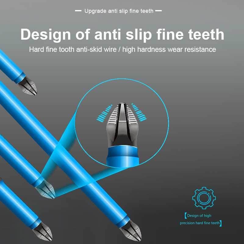 Cross Magnetic Batch Head PH2 Anti Slip Drill Bits Screw Hig