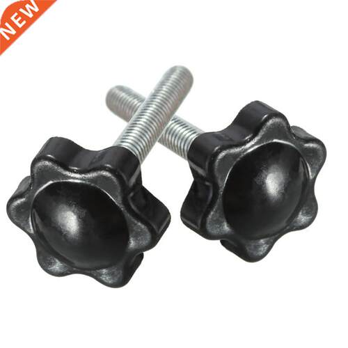 5 pieces M6 Female Thread Star Shaped Head Clamping Nuts Kno