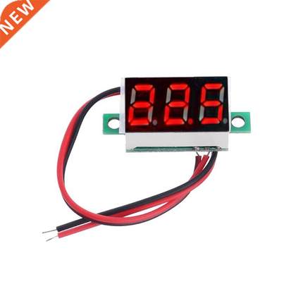 0.36" Digital Voltmeter DC 4.5-30V 2 Wires Red LED Disp