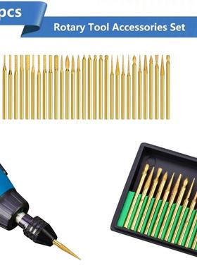 30pcs 0.8 - 5 Tip Diaeter Diaond Burs Drill Bit Set Ti