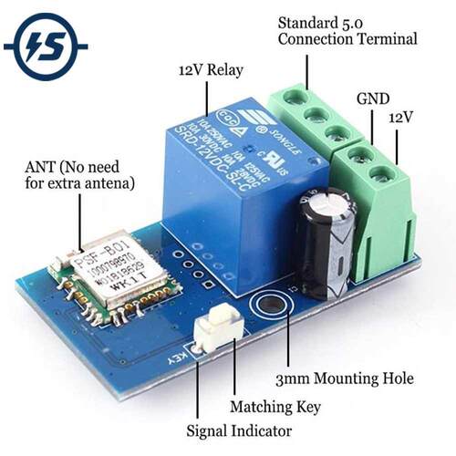 DC 12V Wireless Wifi Relay Switch Module Mobile Phone Remote