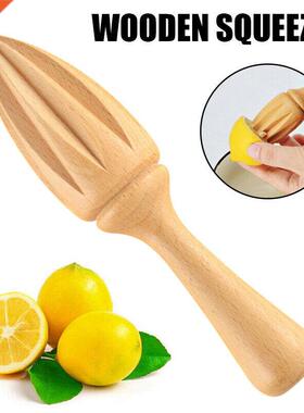 Mini Hand Wooden Lemon Squeezer Fruit Orange Juice Hand Pre