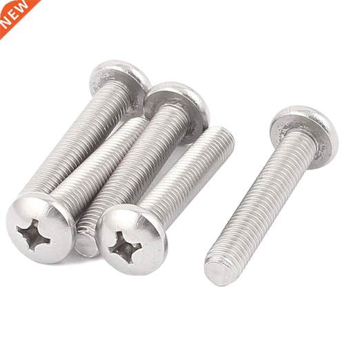 M8 x 45mm 04 Phillips Machine Screw Bolt 5pcs