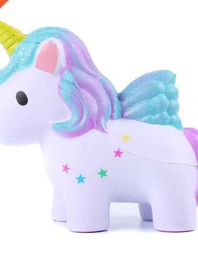 Kawaii Colorful Unicorn Squishy Simulation Doll Bread Scente
