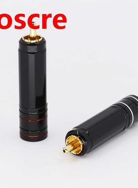 NEOTECH Style 24K Gold Plated RCA Plug Lock Collect Solder V