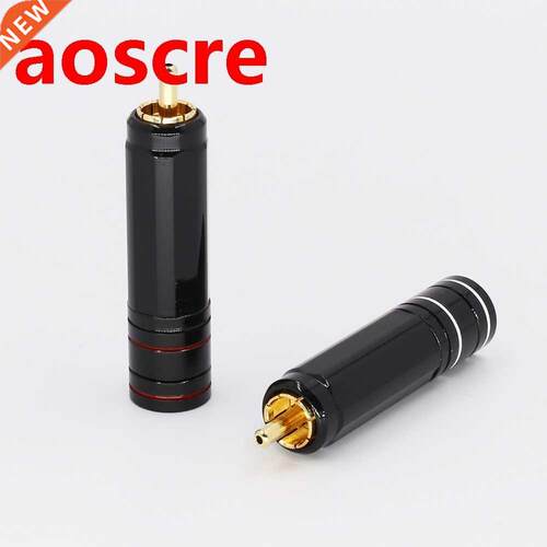 NEOTECH Style 24K Gold Plated RCA Plug Lock Collect Solder V