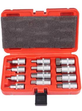 12 Pcs 1/2 Specification Knurled Sleeve Hexagon Nut Driver D