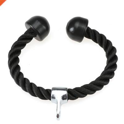 Tricep Nylon Rope Push Pull Down Black