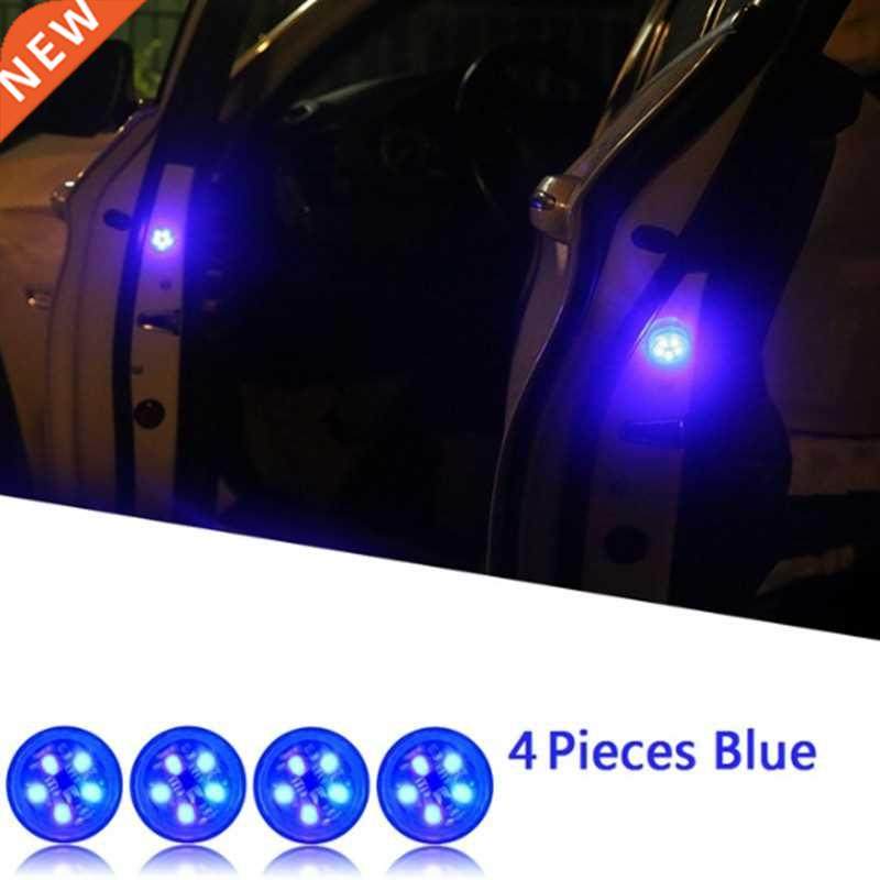 *4pcs/set 5 LEDs Car Door Opening Warning Lights Wireless Ma