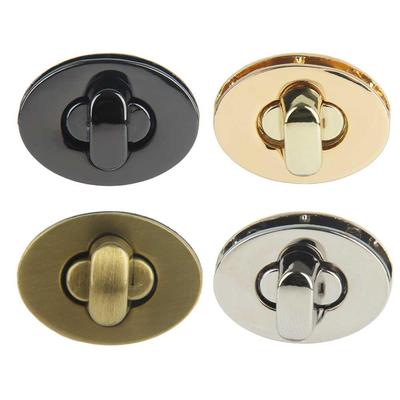 Exquisite Egg Shape Metal Clasp Turn Lock DIY Handbag Bag Du