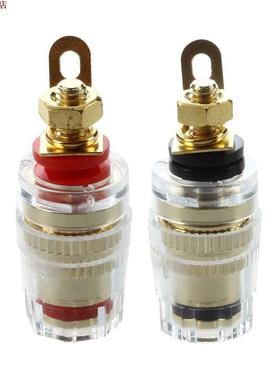 2X borne haut-parleur liaison poste haut-parleur bornes plaq