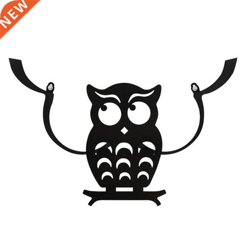 Black Owl Toilet Paper Holder Wall-Mount Bathroom Iron Stora