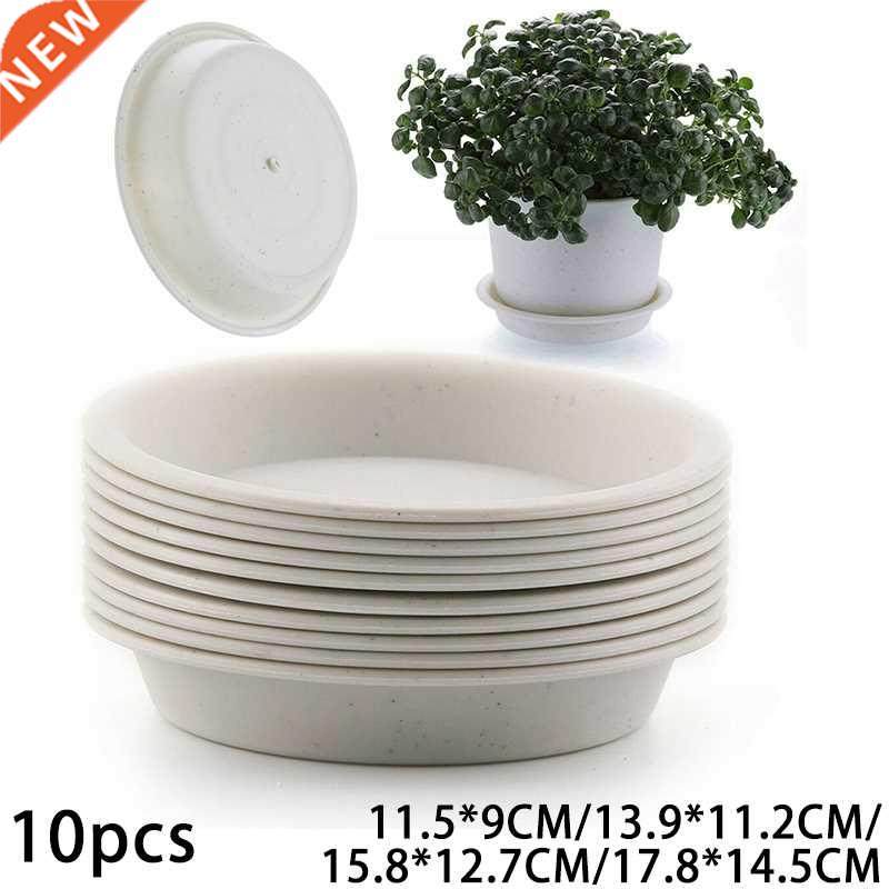 10pcs Flower Pots Nursery Planter Tray Round Succulent Plant
