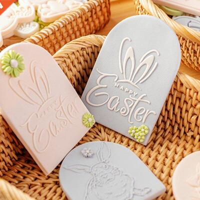 Sugarcraft Mould Easter Theme Bunny Eggs Cookie Cutters East