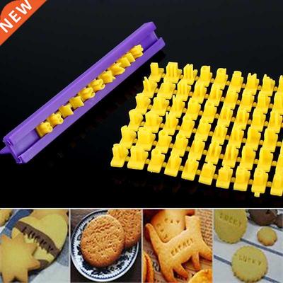 New 1 Set Plastic Cake Mould  Alphabet Letter Impress Bis