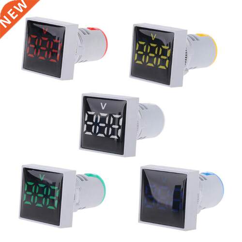 Square Voltmeter AC 20-500V Volt Meter Panel LED Digital Vol
