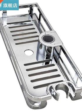 2pcs Kitchen Bathroo Shower Shelf Rectangle Detachable Lift