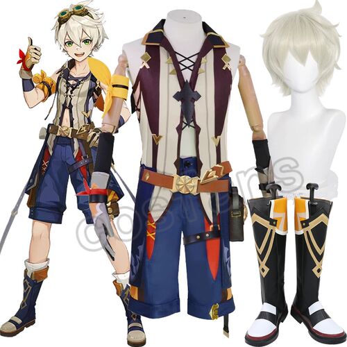 Genshin Impact Bennett Mondstadt Suit Uniform Cosplay Costum