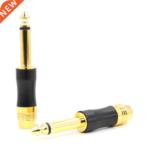 4 pcs 6.35 mono two pin core 6.35 amplifier microphone plug