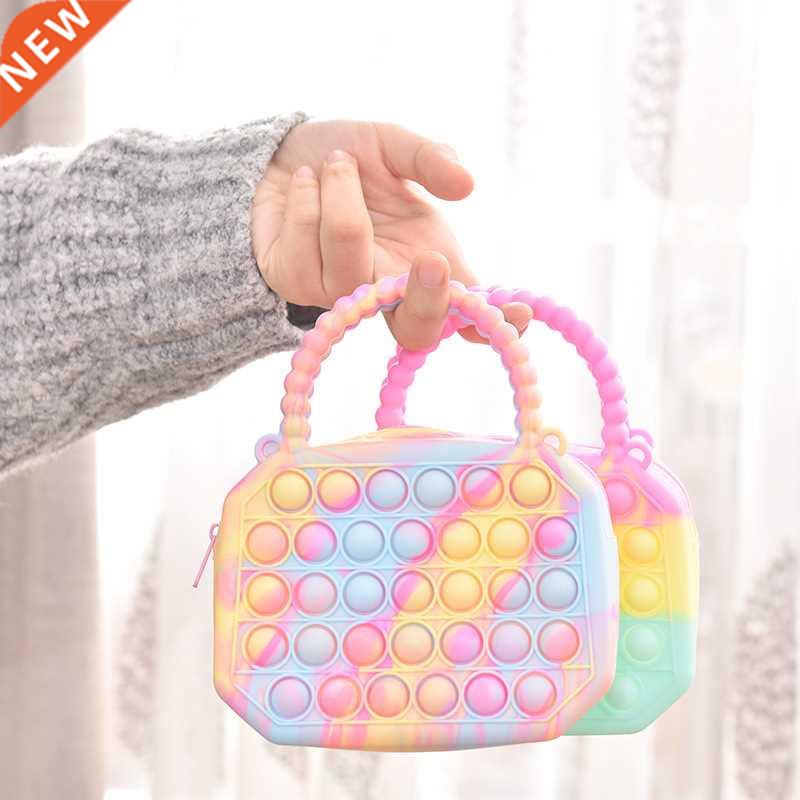 Pop Bags for Girls Macaron Coin Purse Wallet muti bubbles fi