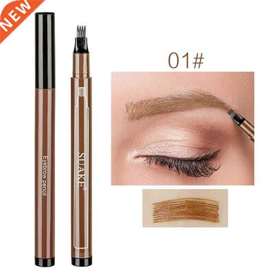 3D Eyebrow Pen Waterproof Fork Tip Fine Tattoo Pencil Long