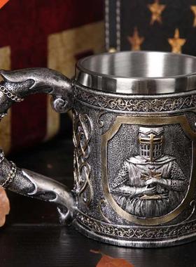 Knig Skull Beer Mug Drinking Cup Fine Workmanship Stainles