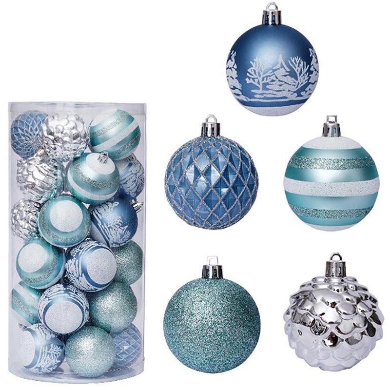 30Pcs 60mm Christmas Xmas Tree Ball Home Decor Hanging Ornam