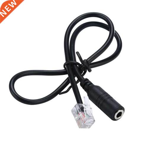 1PC Phone Adapter rj9 to 3.5 female Adapter Convertor Cable