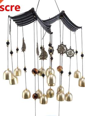 Iron Metal Home Decorations Smooth Sailing Boat Bells Wind C