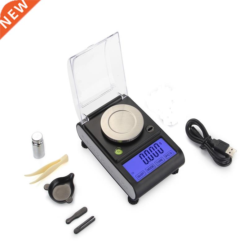 50g 0.001g LCD Touch Digital Milligram Scale Jewelry Gold La