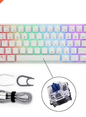 Gaming Keyboard Compact 61Keys Portable Gaming Keyboard for