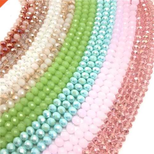 3xm/4x6mm/6x8mm Crystal Rondel Beads Wheel Faceted Glass B
