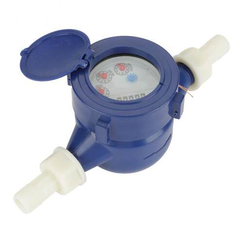 DN15 Plastic Cold Water Meter Garden Home Single Water Flow