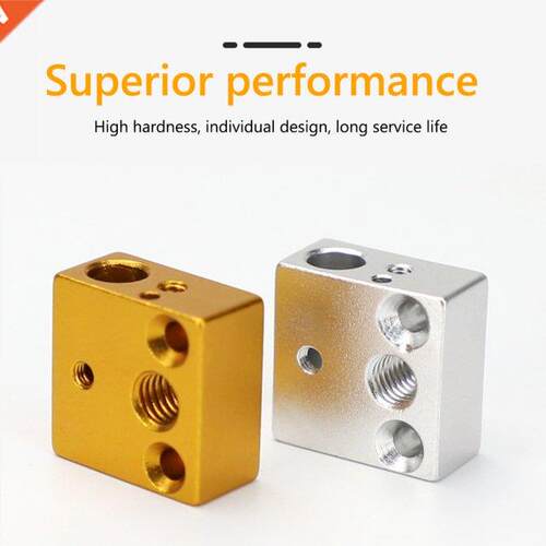 6pcs D Printer Part CR10 Heater Block Aluminum Brass Hotend