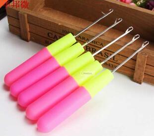 3pcs Plastic Handle Latch Crochet Hook Hair Weave Needle wig