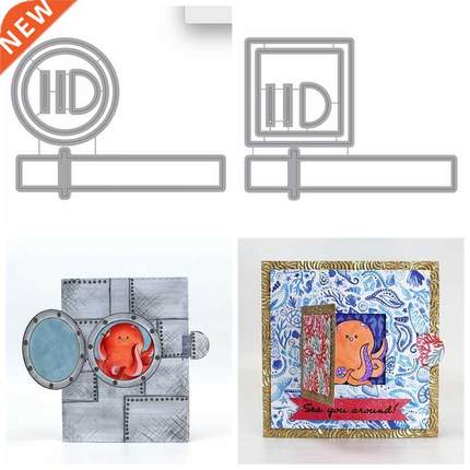 3D Pop up Pull Frame Metal Cutting Dies Stencils for  Sc