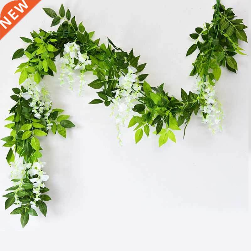 180cm Fake Ivy Wisteria Flowers Artificial Plant Vine Garlan