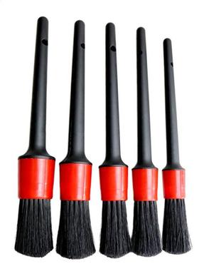 5Pcs Car Detailing Brush Set Detail Cleaning Wheels Engine