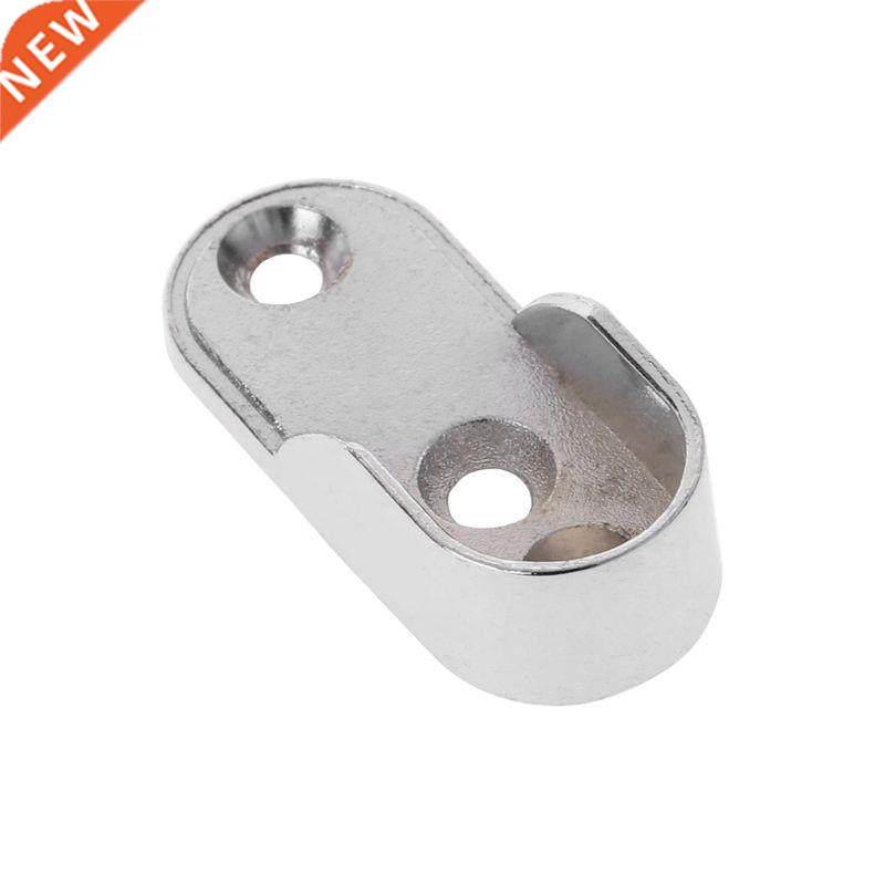 2pcs Wardrobe Clothes Tube Support Closet Rod Pole End Brack