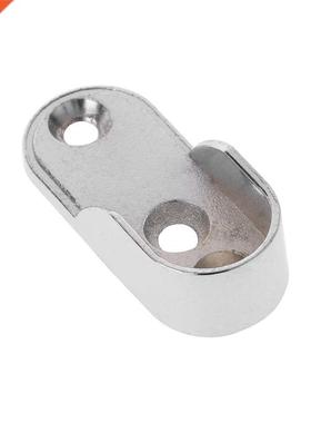 2pcs Wardrobe Clothes Tube Support Closet Rod Pole End Brack